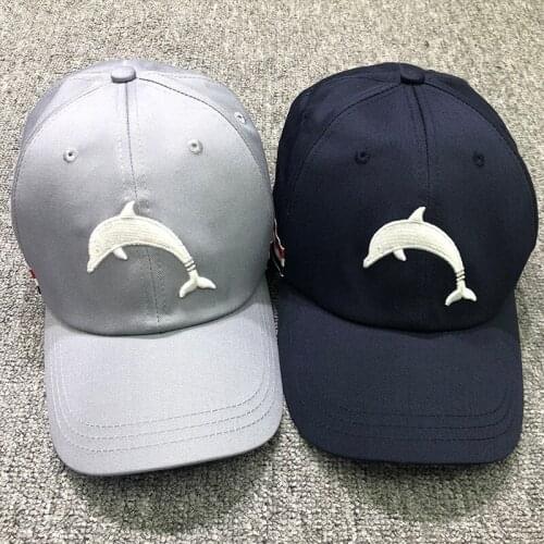 2021 Fashion Brand TB Baseball Cap Summer Sun Caps Casual Fishing Hat Men Women Unisex-Teens Dolphin Embroidery Hip Hop Hats