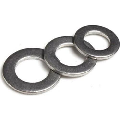 500pcs/lot DIN125 ISO7089 M1.6 M2 M2.5 M3 M3.5 M4 M5 M6 304 Stainless steel flat washer plain washers
