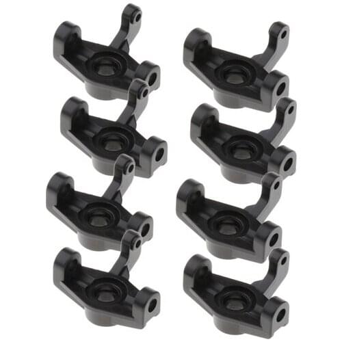 8Pcs 1/14 RC Car Plastic Front Hub Carrier Upgrade Parts for WLtoys 144001