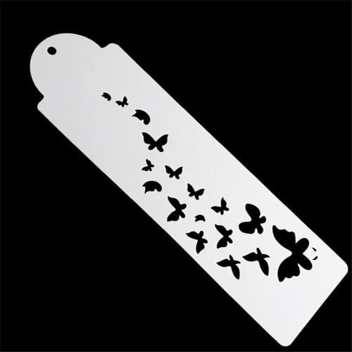 Airbrush Plastic Painting Molds Cookies Mold Brim Art Cake Stencil Scrap Booking Album Crafts Hollow Mold