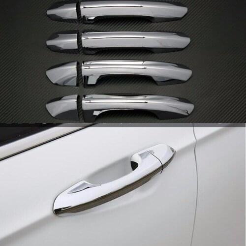 DEE Car Accessories Door Handle Cover ABS Door Handle Protector Trim For Ford Mondeo 2013 Chrome Styling 8 PCS Stickers