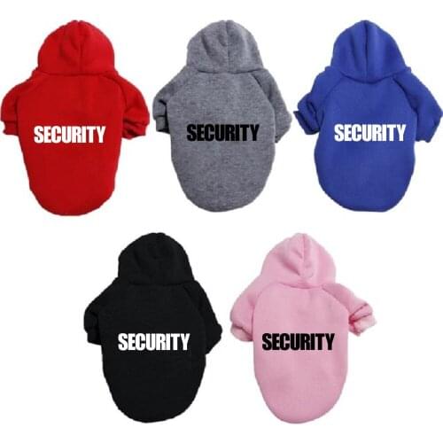 Large Pet Dog Hoodie Thick Fleece Sweater To Keep Warm In Autumn Winter Chihuahua French Bulldog Letter Print Coat Puppy Clothes