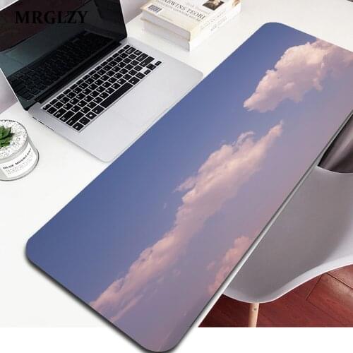 Vime Large Desk Mats Laptop Mouse Mat Kawaii Mouse Pad Cute Romantic sky clouds Gaming Deskpad Office Gamer gaming accessories