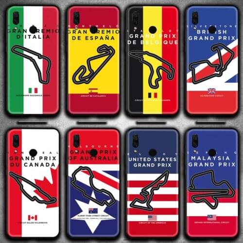 Formula 1 Racing Circuit Phone Case Huawei Y6P Y8S Y8P Y5II Y5 Y6 2019 P Smart Prime Pro