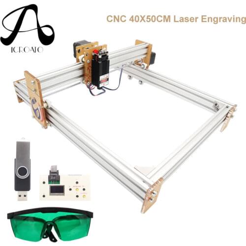 Big Power Laser 10W Desktop DIY Violet Laser Engraving Machine Picture CNC Printer Working Area 40cmx50cm CNC Router Engraver