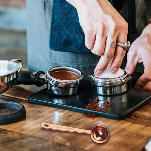 HGHO 4 Pcs Coffee Scoop Stainless Steel Coffee Measuring Spoon Tea Scoop 1 Table Spoon for Coffee Tea Flour Sugar Rose Gold