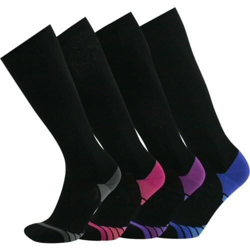 One Pair Compression Socks for Running,Blood Circulation,Shin Splints,Flight Travel,Muscle Recovery(20-30mmHg),for Men & Women