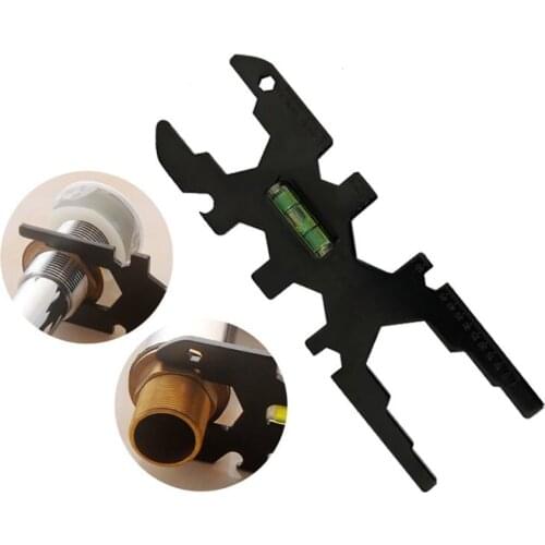 Multifunctional Faucet and Sink Installer Wrench Bathroom/Kitchen Plumbing Bubbler Wrench Bottle Opener, Scale, Level Function