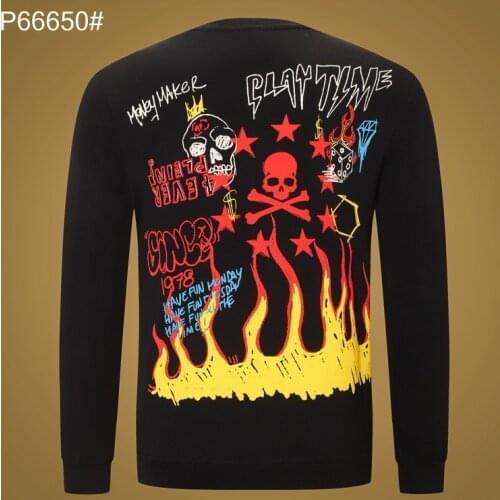 PP Mens Jacket Sweater Hoodie Mens Top Sweatshirt Skull Head Fashion Street Hip Hop Rest Wear