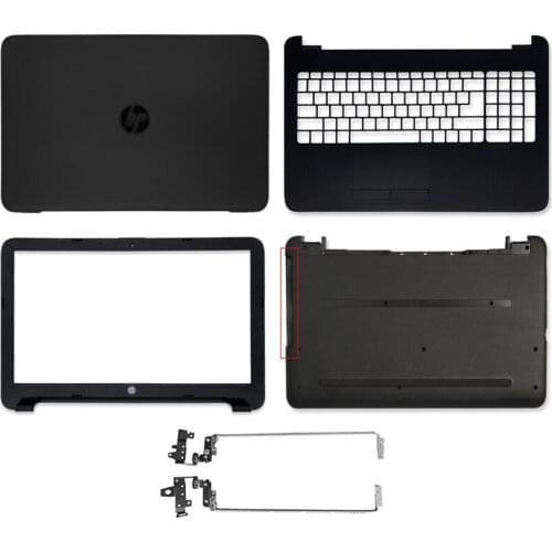 New For HP 250 255 256 G4 15-AC 15-AF 15-AY 15Q-AJ TPN-C125 C126 Laptop LCD Back Cover Front Bezel Hinges Palmrest Bottom Case