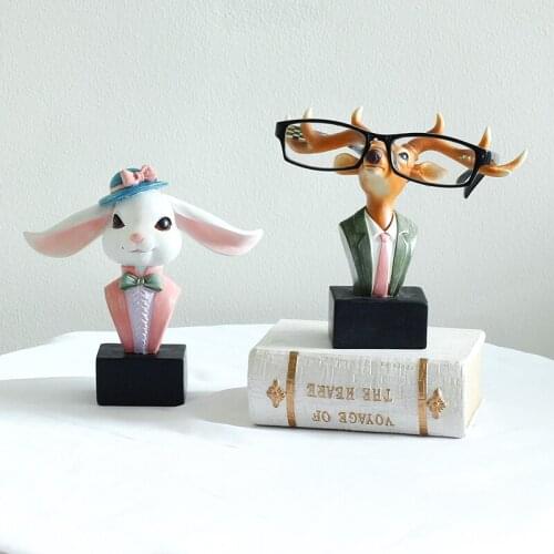 Animal Glasses Stand Resin Crafts Lovely Eyeglasses Sunglasses Stand Holder Rack Animal Home Decor Best Gift