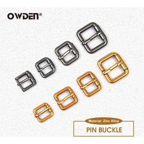 OWDEN 2Pcs Roller Buckles Pin Snaps Metal Heavy Duty Hand Strap Belt Web Adjust Rectangle Rings