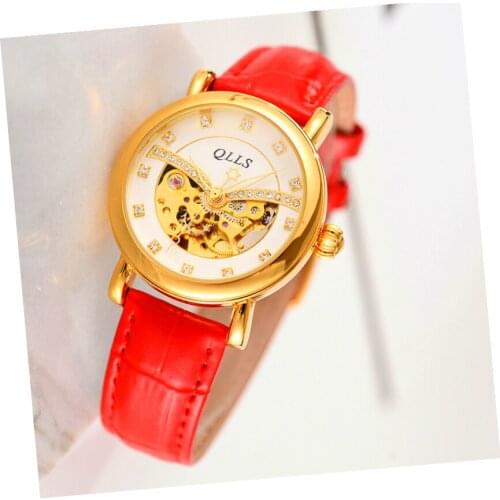 QLLS Ladies Watch With Leather Strap