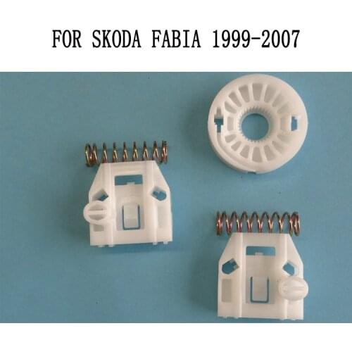 For SKODA Fabia 6Y 4/5 Doors Window Regulator Repair Kit Front Left or Right OSF 1999-2007 1 roller and sliding clips