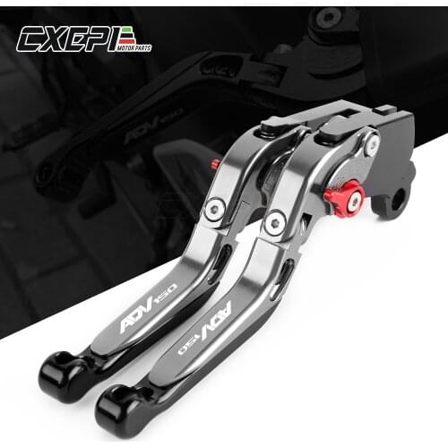 With logo adv 150 Parking Levers For Honda ADV150 ADV 150 2019 2020 CNC Motorcycle Adjust Foldable Brake Clutch Levers