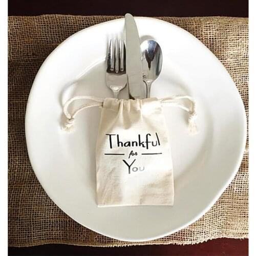 Birthday party table decoration bag personalize welcome bags thank you gift bag cotton Drawstring bag hangovers Recovery Kit bag