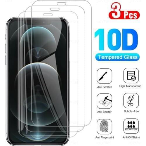 3Piece Tempered Protector Glass For iphone 13 Pro Mini Max 13Pro 13Mini Transparent HD Protection Protective Phone Screen Film