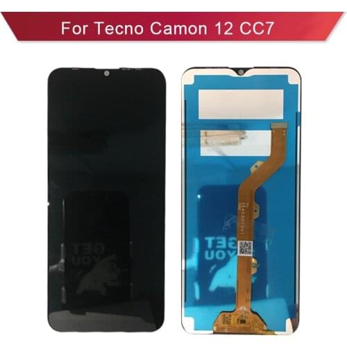 For Tecno Camon 12 CC7 LCD Display With Touch Screen Digitizer Glass Panel Assembly cc7s Complete LCD Replacement