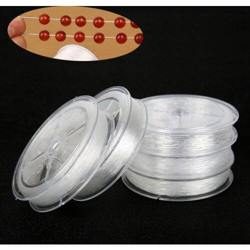 100meters Crystal Elastic Beading Thread String For Bracelet Necklace 0.5mm Strong Nylon Stretch Rope Cord DIY Jewelry Making