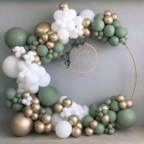 137pcs Avocado Bean Green Latex Balloons Garland Arch Kit Wedding Birthday Party Decorations Jungle Theme For Kids Baby Shower