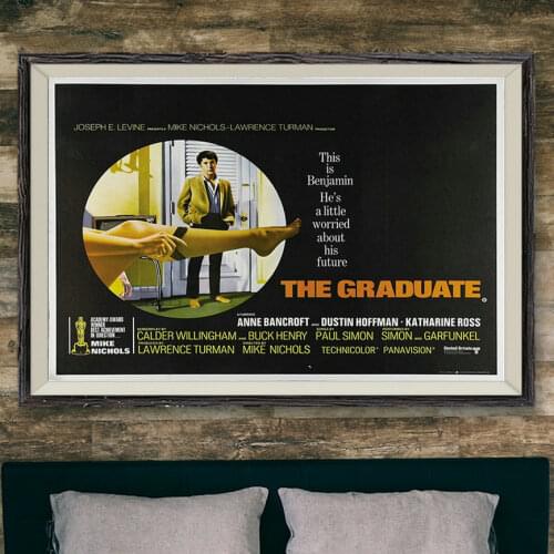 180 THE GRADUATE Movie 1967 Dustin Hoffman Wall Silk Cloth Poster Art Decoration Gift