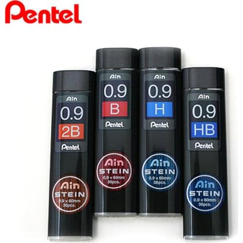 LifeMaster Pentel Stein Enhanced Silica Pencil Lead 0.9*60 mm HB, B, 2B For Mechanical Pencils C279 Writing Supplies