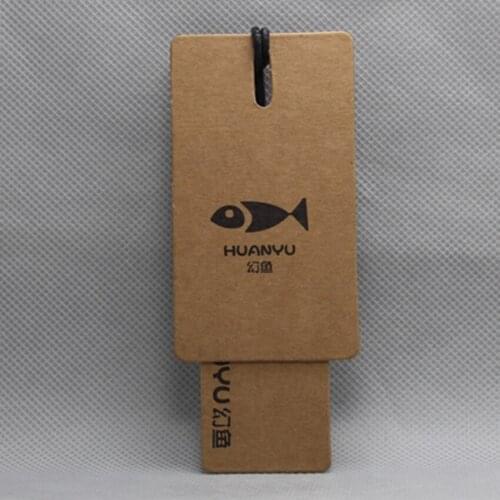 200pcs /lot Customized garment tag print tag logo kraft paper labels tags price tags for clothing