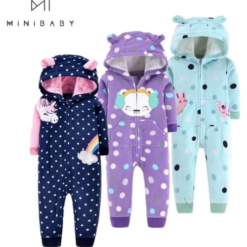 2021 spring jumpsuit baby girl clothing fleece romper baby coat 12M-24M kids costumes for baby clothes , body infant rompers