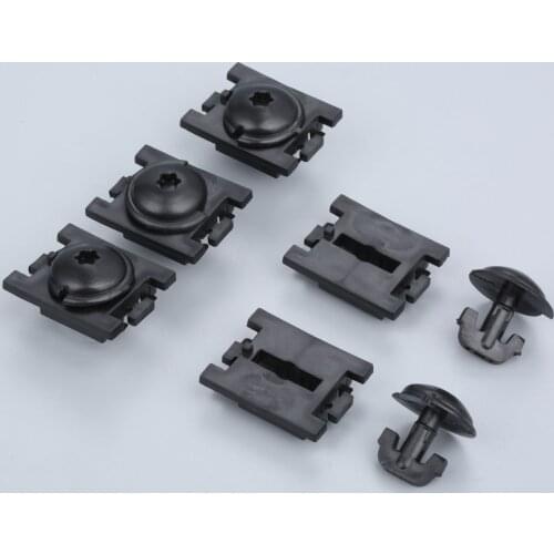 20x Auto Mudguard Lining Nylon Fastener Retainer For Peugeot 307 Citroen C4 C-TRIOMPHE Car Fender Bumper Fixing Clips Clamps Set