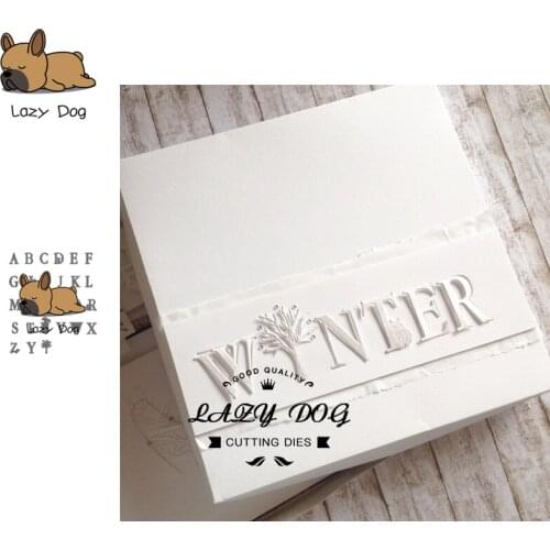 26 Letters Series Metal Cutting Dies Scrapbooking Stencil DIY Decorative Craft Embossing Die Cuts Card Making New Dies For 2019