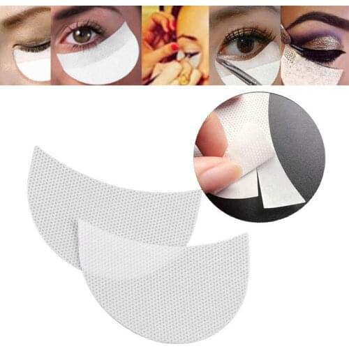 50pcs/lot 25 Pair Disposable Eyeshadow Stickers Shield Under Pad Eyelash Extensions Patch Multifunction Eye Lip Make Up TSLM1
