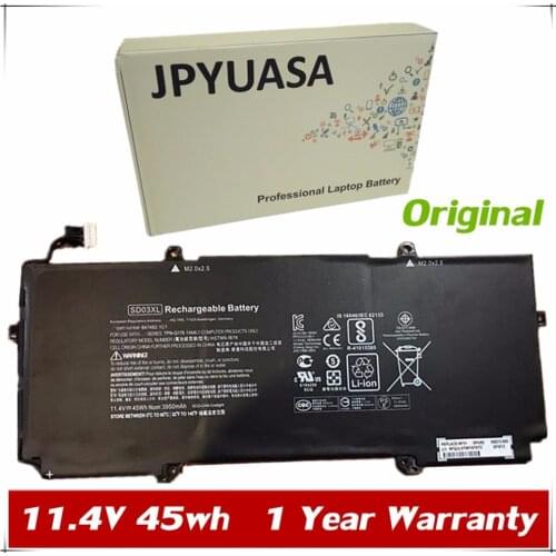 7XINbox 11.4V 45wh 3950mAh Original Laptop Battery SD03XL For HP Chromebook 13 G1 Core m5 847462-1C1 HSTNN-IB7K TPN-Q176