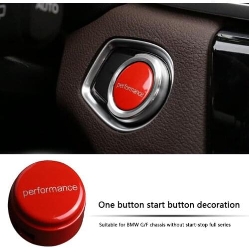 ABS Car Engine Start Stop Switch Button Cover Trim for BMW G F Chassis Models without Auto START STOP Switch Car Accessories
