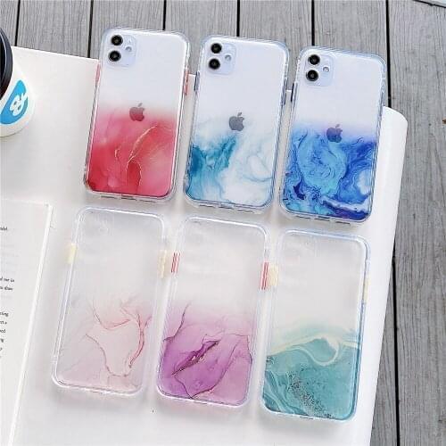 Glitter gradient marble Case For Samsung S21 PLUS A51 A31 A11 A21S S20 FE A01 CORE Case Cover For Galaxy Note 20 Ultra S20 PLUS