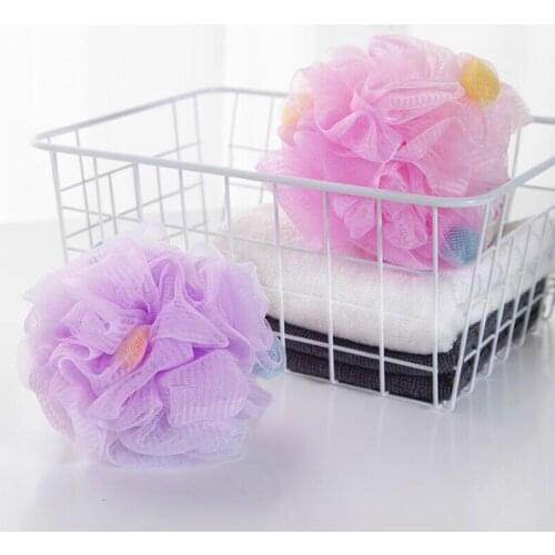 Rich bubbles Environmental Bath Ball Tubs Scrubber Shower Body Cleaning Mesh Shower Wash Nylon Sponge Bath Accessories