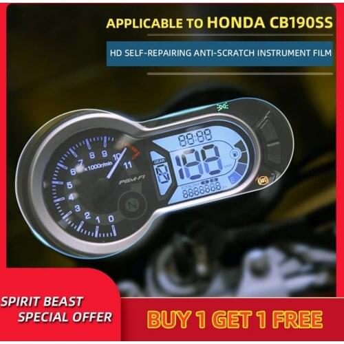 Spirit Beast Retro Motorcycle speedometer TPU Scratch proof Protection Film Dashboard Screen Instrument Film For Honda CB190SS