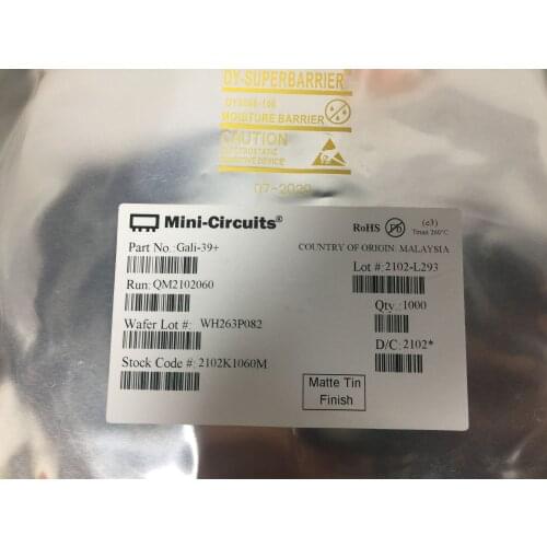 GALI-39+ SMT Low Noise Amplifier, DC - 7000 MHz, 50Ω