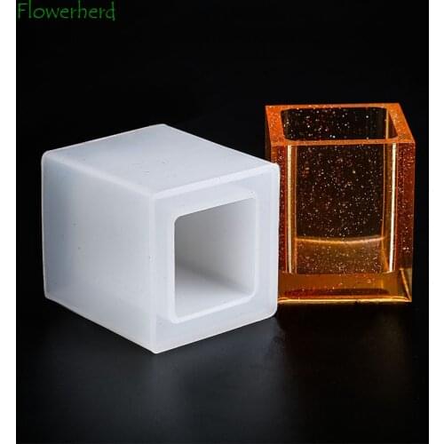 DIY Round Square Clay Molds Flower Pot Silicone Mould for Concrete Cement Molds Succulent Plants Pot Mold Concrete Planters Mold