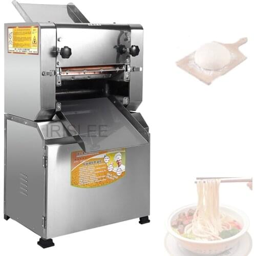 Noodle Press Machine Automatic Commercial Stainless Steel Electric Pasta Maker Machine Dough Cutter Dumpling Skin Machine 220V