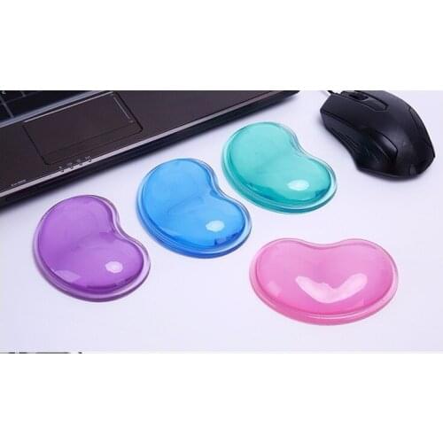 Fashion heart-shaped wrist pad Wonderful Gift Wavy comfort gel computer mouse hand wrist rests support cushion Mouse pad