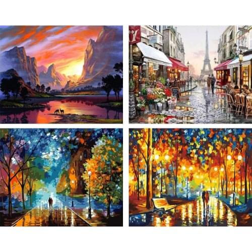 Painting By Numbers On Canvas 50X40CM DIY Kits Zero Basis HandPainted Oil Painting Wall Decoration Picture Gift Home Decor