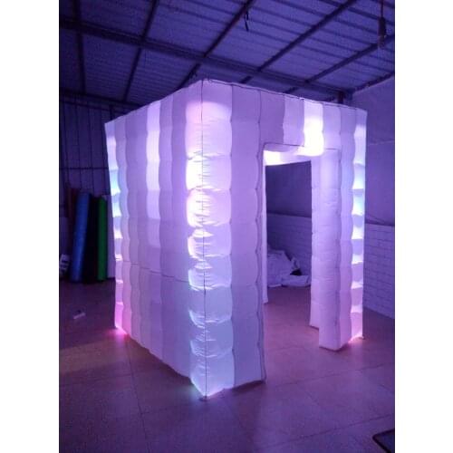 Hot sale amzing inflatable cube tent inflatable photo cabin party tent for wedding