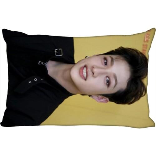 Custom Bang Chan Pillowcase Satin Fabric Pillow Cover New Rectangle Zipper Pillow Cases Home Office Wedding Decorative 0317