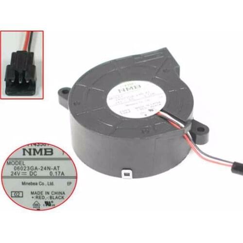NMB-MAT 06023GA-24N-AT DC 24V 0.17A 60x60x23mm 3-wire Server Cooling Fan