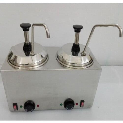 Newest product cheese sauce dispenser double nacho cheese warmer dispenser with pump
