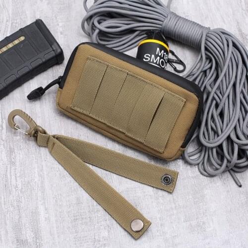 Hunting Tactical Wallet Card Bag Waterproof Card Key Holder Money Pouch Pack Outdoor Military Multifunction Wallet Waist Bags