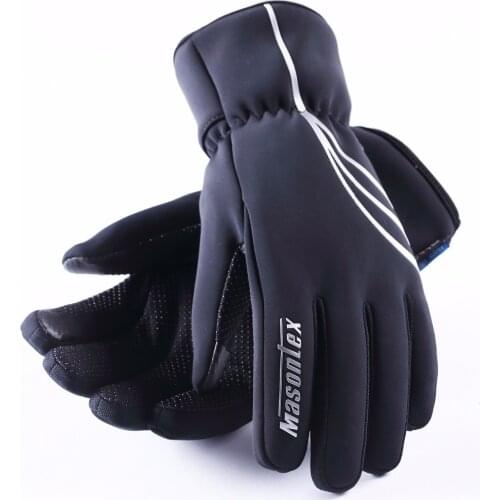 Wholesale Dropshipping MASONTEX Winter Gloves Windproof Anti-Slip Touchscreen Gloves Men For Cycling Motorcycle Outdoor Sports