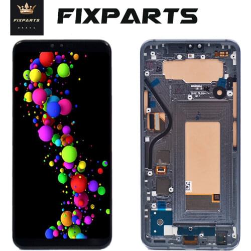 Original 6.5" 1440x3120 Tested Screen For LG V40 Touch Screen Digitizer Assembly for LG V40 Display ThinQ With Frame Replacement