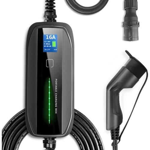 10/16A CEE Type 2 Portable Level 2 Electric Car Fast Charger