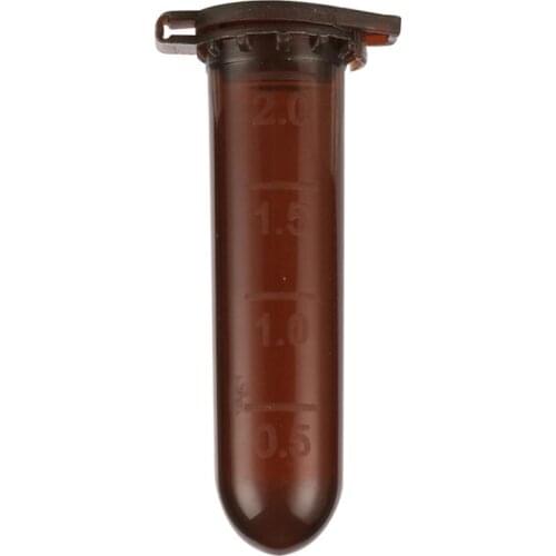 2ml Snap Cap Round Bottom Centrifuge Test Tube Laboratory Analysis Test Tube Sample Vial Container School Lab Equipment 100Pcs